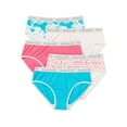 Reebok Girls' Underwear, Cotton Stretch Hipster Panties, 5 Pack, Sizes
