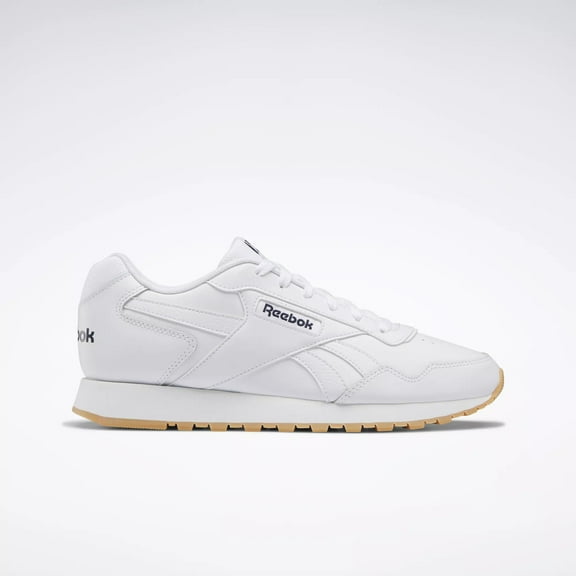 Reebok Glide Men's Athletic Shoes, White / Vector Navy / Reebok Rubber Gum-03, 10.5