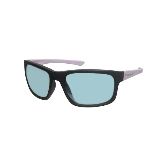 Reebok Golf RBOP 2105 Sport Sunglasses, Black-Lavender Frame/Blue Mirror Lens -