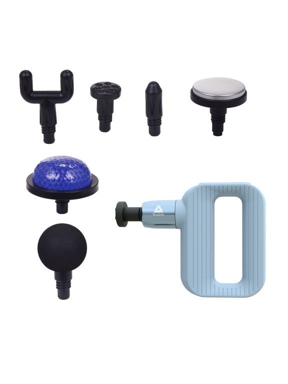 Hot & Cold Percussion Massager with Aromatherapy, 6 Speeds, Rechargeable, Portable Deep Tissue Relief, Blue