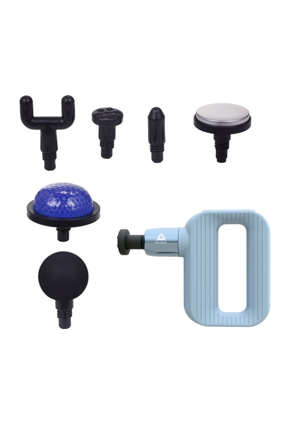 Hot & Cold Percussion Massager with Aromatherapy, 6 Speeds, Rechargeable, Portable Deep Tissue Relief, Blue