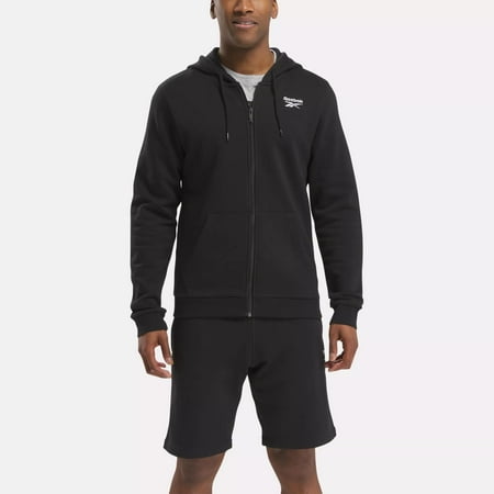Reebok Identity Small Logo Fleece Full-Zip Men's Hoodie