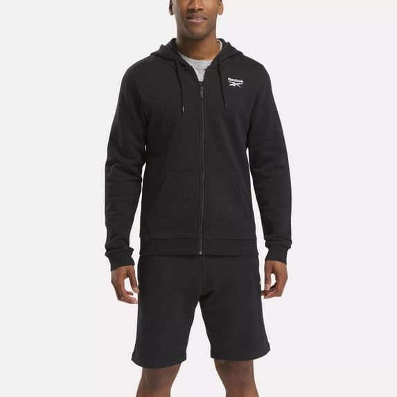 Reebok Identity Small Logo Fleece Full-Zip Men's Hoodie