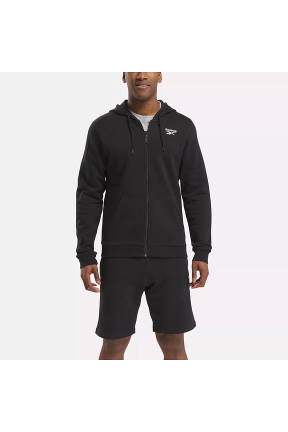 Identity Small Logo Fleece Full-Zip Men's Hoodie