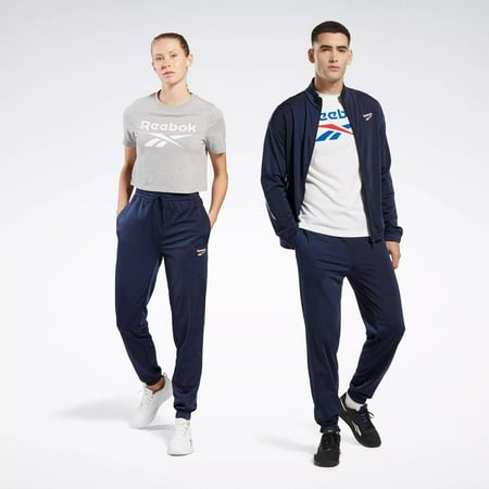 Reebok Identity Vector Knit Pockets Polyester Track Pants (Unisex)