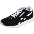 thumbnail image 1 of Reebok J21506: Kids' Classic Nylon Fashion Black/White Sneaker (4 M US Big Kid), 1 of 7