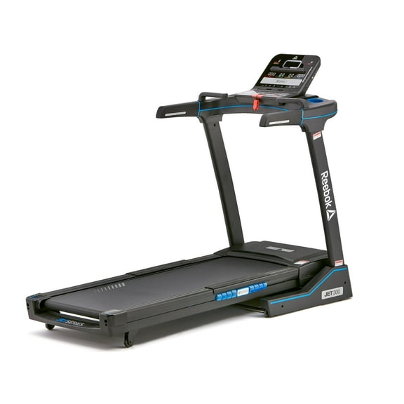 Reebok Jet 300 Series Treadmill with Incline, Foldable, Bluetooth, Walking or Running, 2.5 HP, 12.4 MPH, 308 lb. Capacity