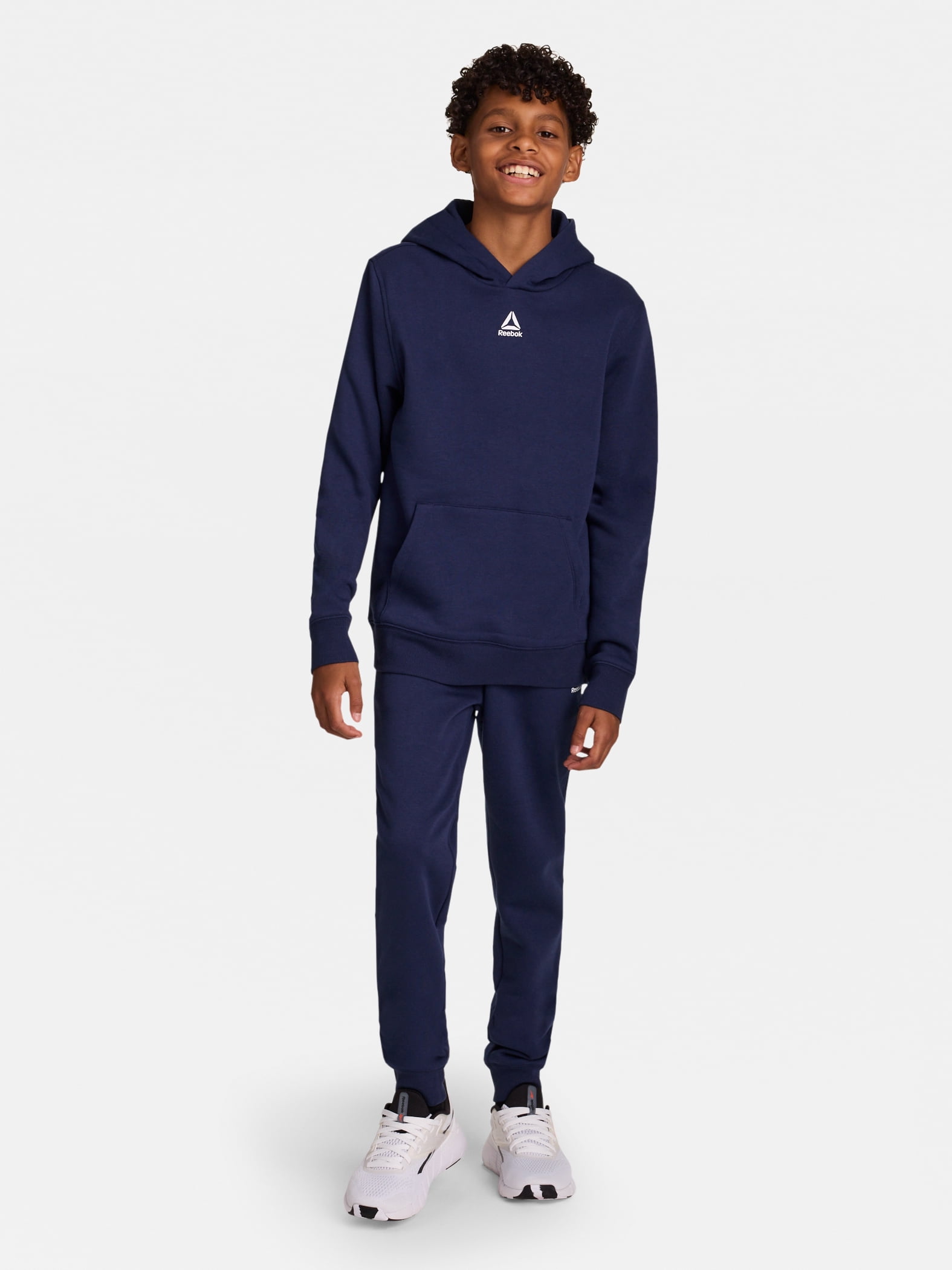 Reebok Kid's Unisex Athletic Game Day Sport Core Hoodie & Jogger, 2-Piece Set, Sizes 4-18