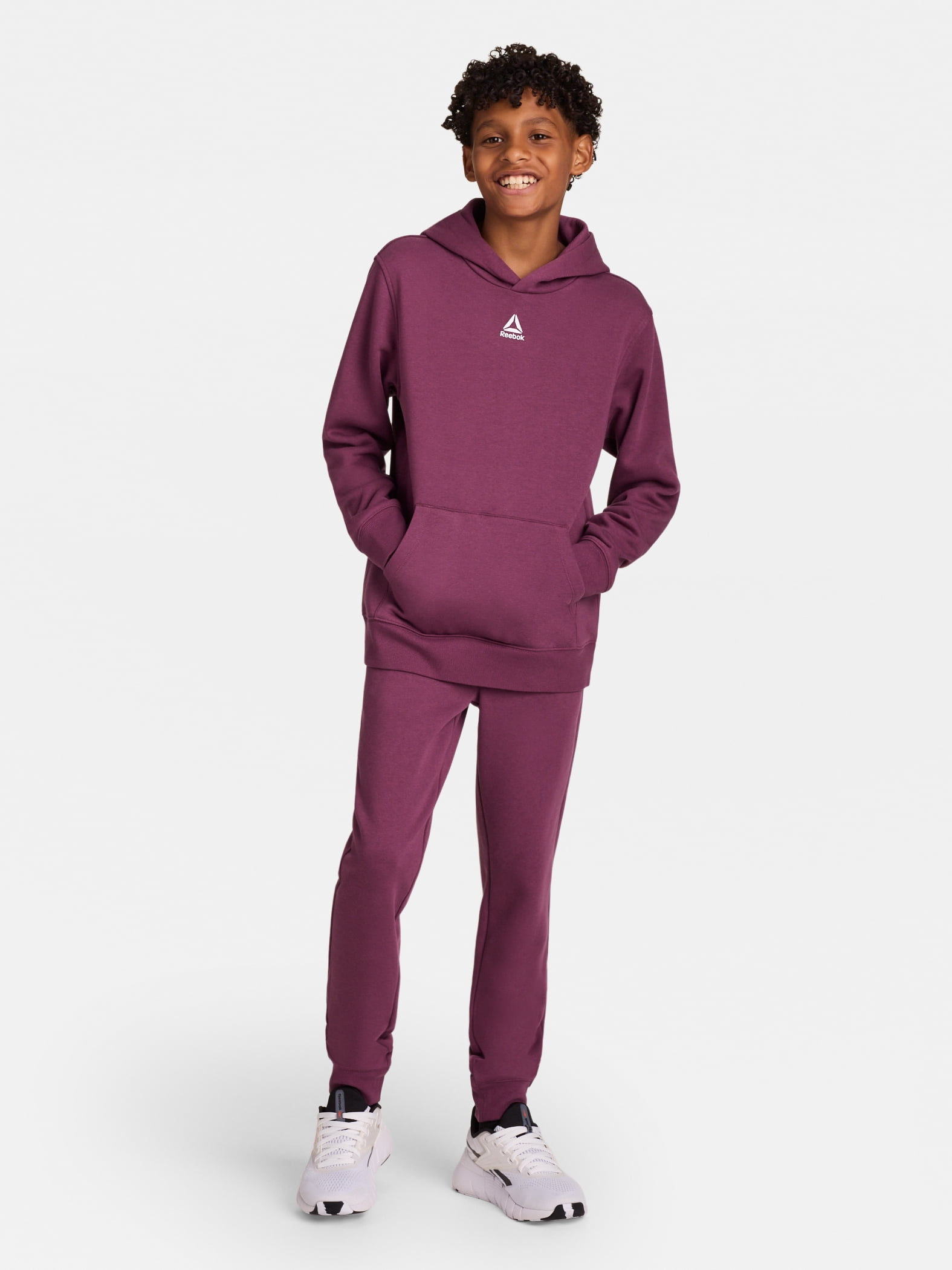 Reebok Kid's Unisex Athletic Game Day Sport Core Hoodie & Jogger, 2-Piece Set, Sizes 4-18