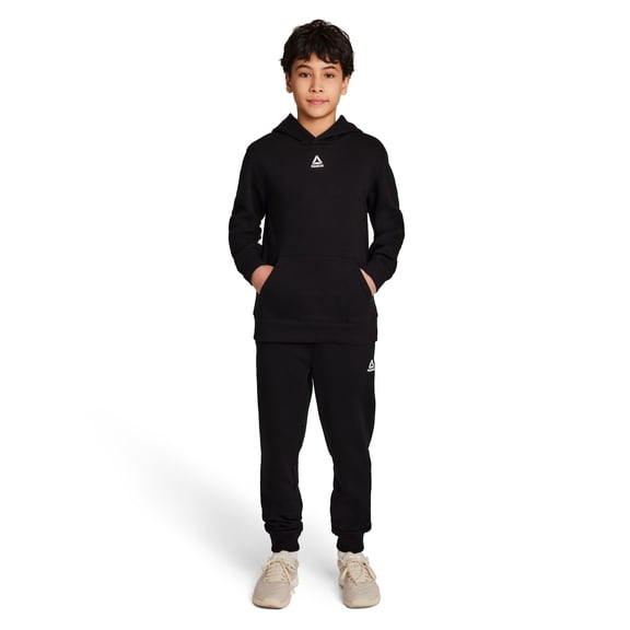 Reebok Kid's Unisex Athletic Game Day Sport Core Hoodie & Jogger, 2-Piece Set, Sizes 4-18