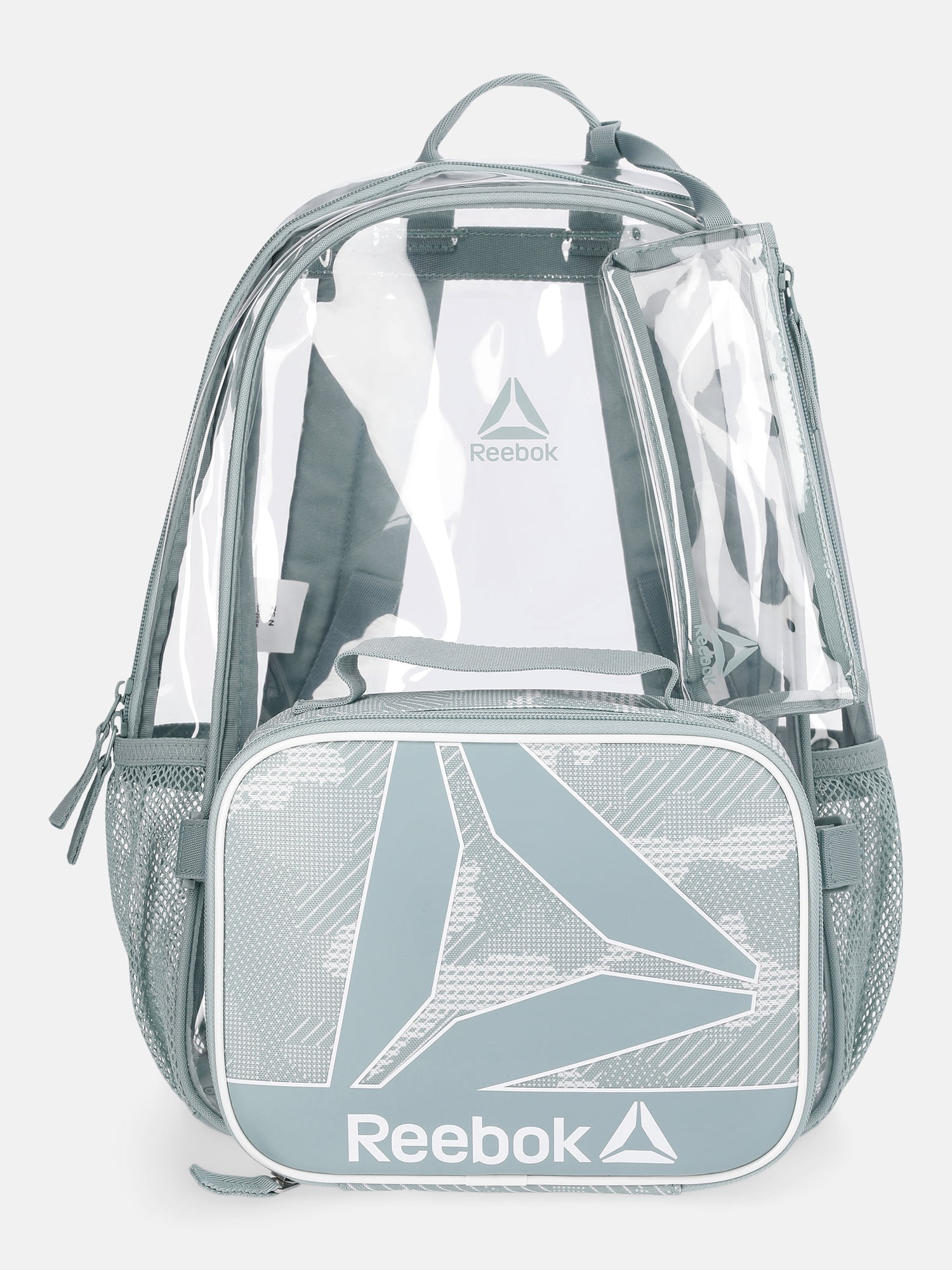 Kids' Dana17" Clear Backpack, Lunch Bag and Pencil Case Set, 3-Piece, Sage