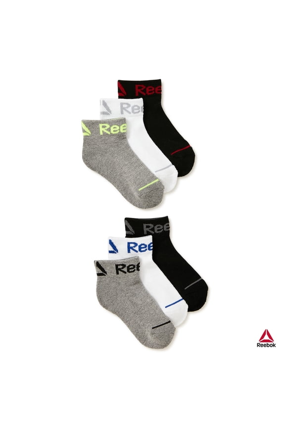 Kids Boy's Pro Series Cushion Ankle Socks, 6 Pack