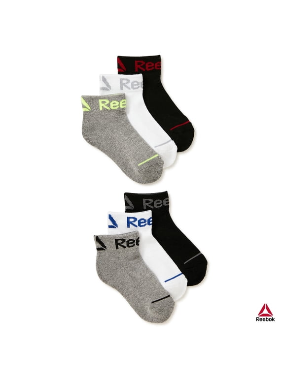 Kids Boy's Pro Series Cushion Ankle Socks, 6 Pack