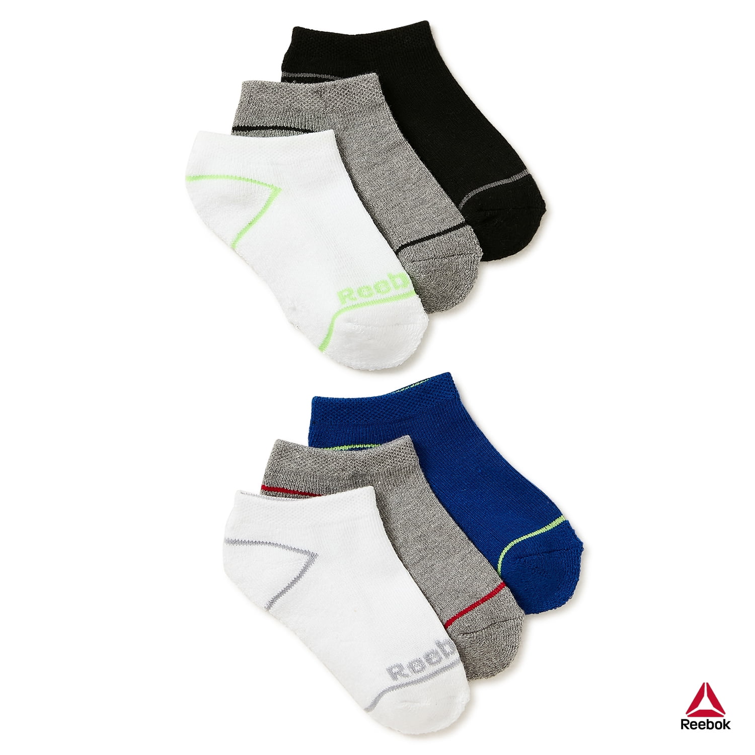 Kids Boy's Pro Series Cushion Low Cut Socks, 6 Pack