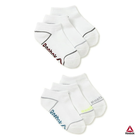 Reebok Kids Boy's Pro Series Cushion Low Cut Socks, 6 Pack