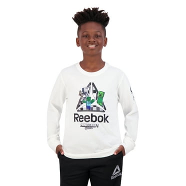 Reebok Kids Minecraft Long Sleeve Graphic Tee, Sizes 4-18
