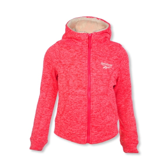 Reebok Knit Hoodie - fuchsia, 6x (Little Girls)
