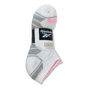 Reebok Ladies Cushion Low Cut Performance Training Socks, 8 Pair (White, 4-10)