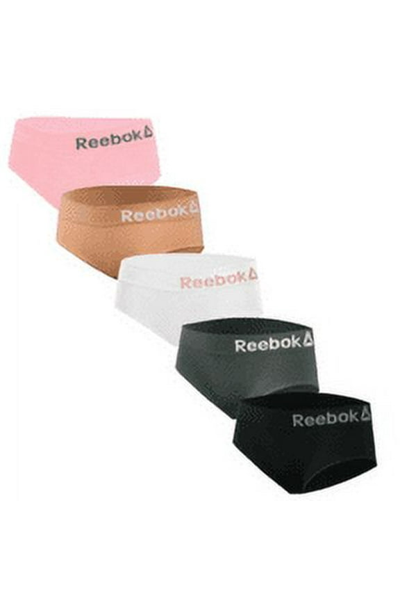 Ladies Seamless Stretch Hipster Panties, 5-Pack (Pink/Nude/White/Grey/Black, XL (16))