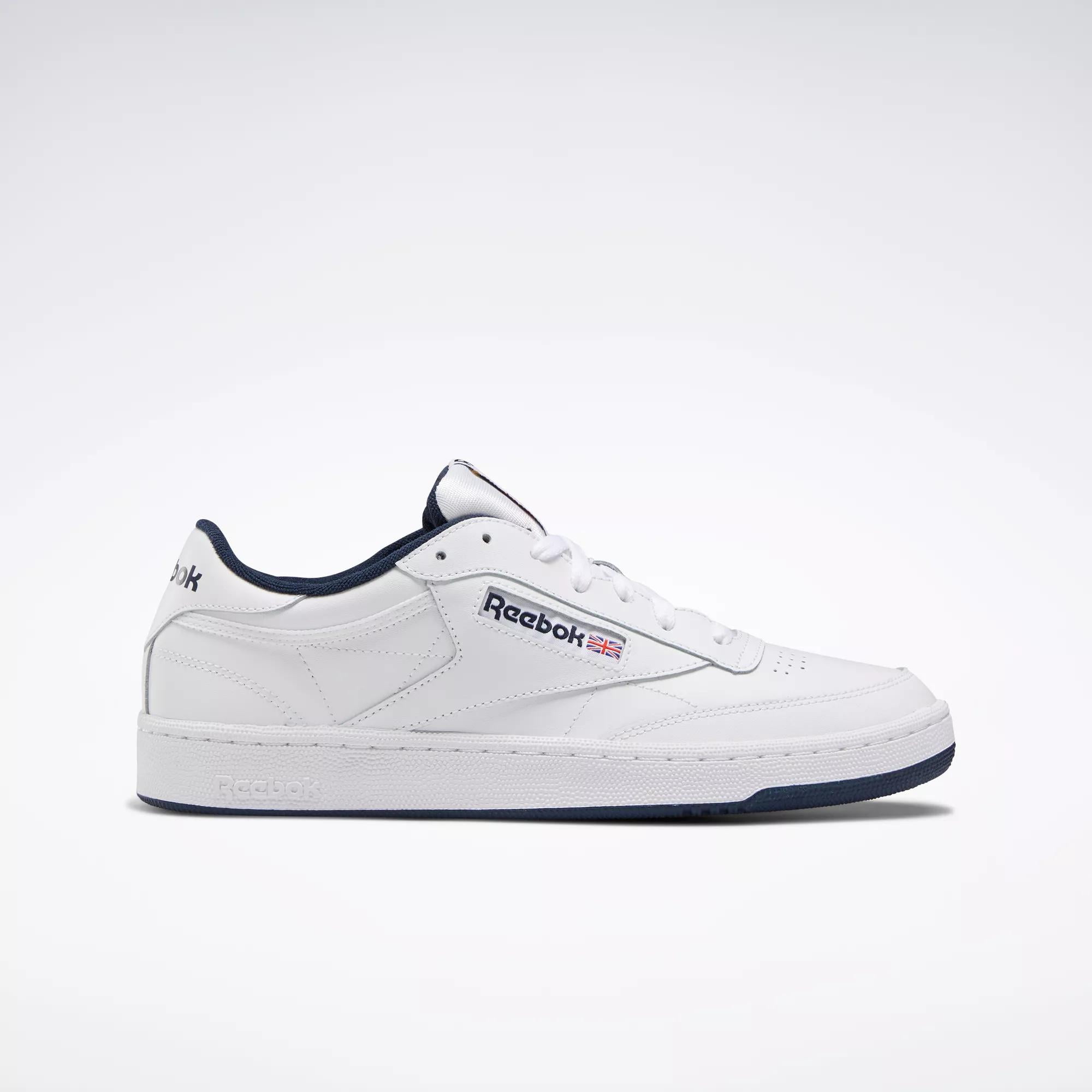 Reebok Club C 85 White Black Leather Shoes Classic Sneakers Men\'s 9.5 Brand New 717rD3pq1xL._AC_UY900_.jpg main image 2