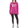 thumbnail image 1 of Reebok Apparel  Women's Ri Bl Fleece Crew Reebok Training App Women Pink , L/G Reg US, 1 of 2