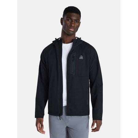 Reebok Men and Big Men's Textured Stretch Jacket with Chest Pocket, Sizes S-3XL