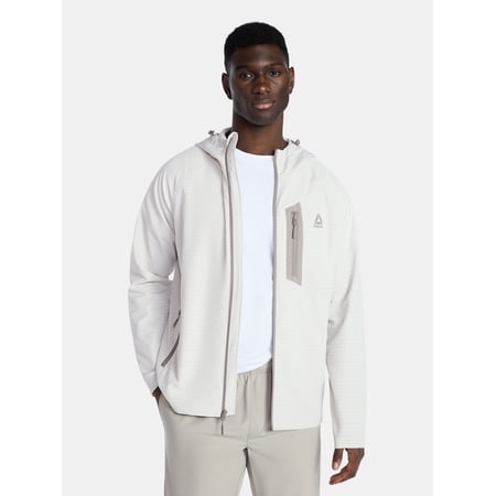 Reebok Men and Big Men's Textured Stretch Jacket with Chest Pocket, Sizes S-3XL