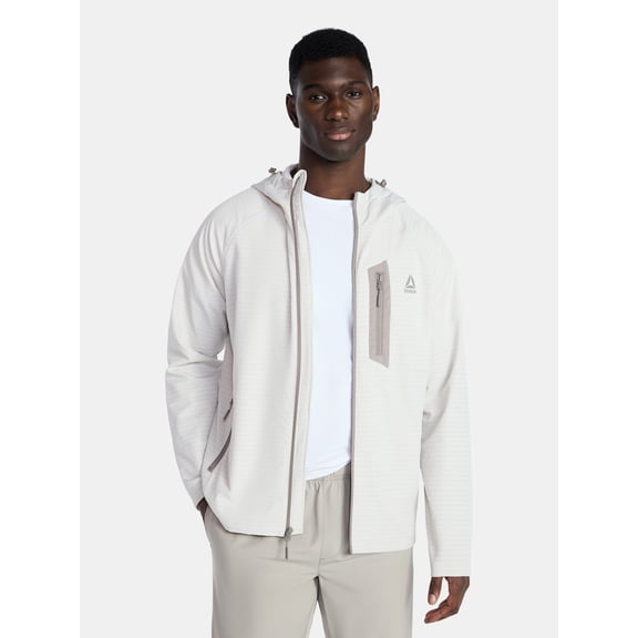 Reebok Men and Big Men's Textured Stretch Jacket with Chest Pocket, Sizes S-3XL