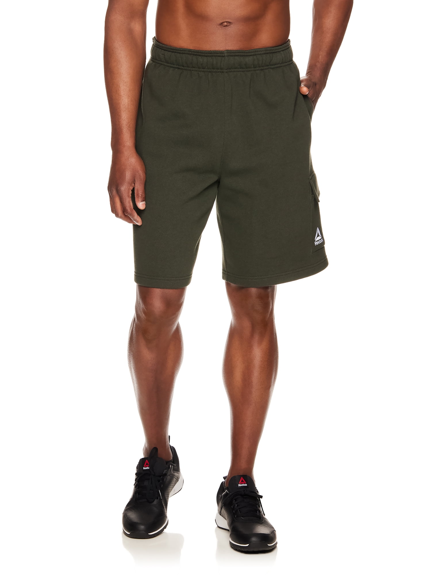 Reebok Men's And Big Men's Essential Fleece Cargo Shorts, up to Size 3XL 