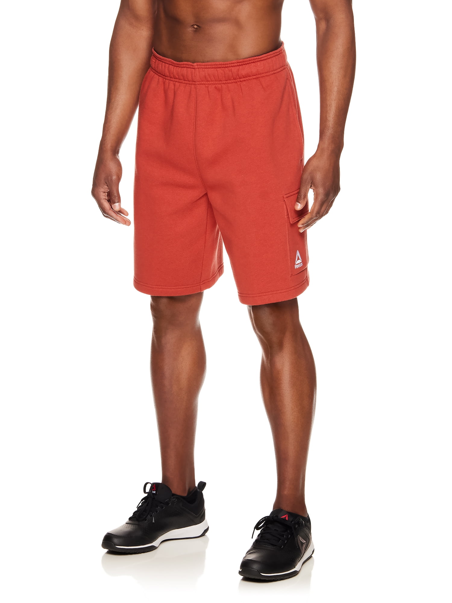Reebok Men's And Big Men's Essential Fleece Cargo Shorts, up to Size 3XL 
