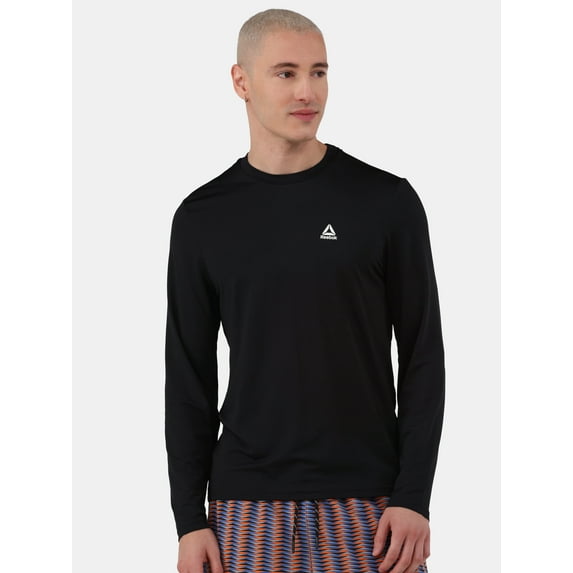 Reebok Men's & Big Men's Long Sleeve Sun Shirt with UPF 50+, Sizes S-3XL