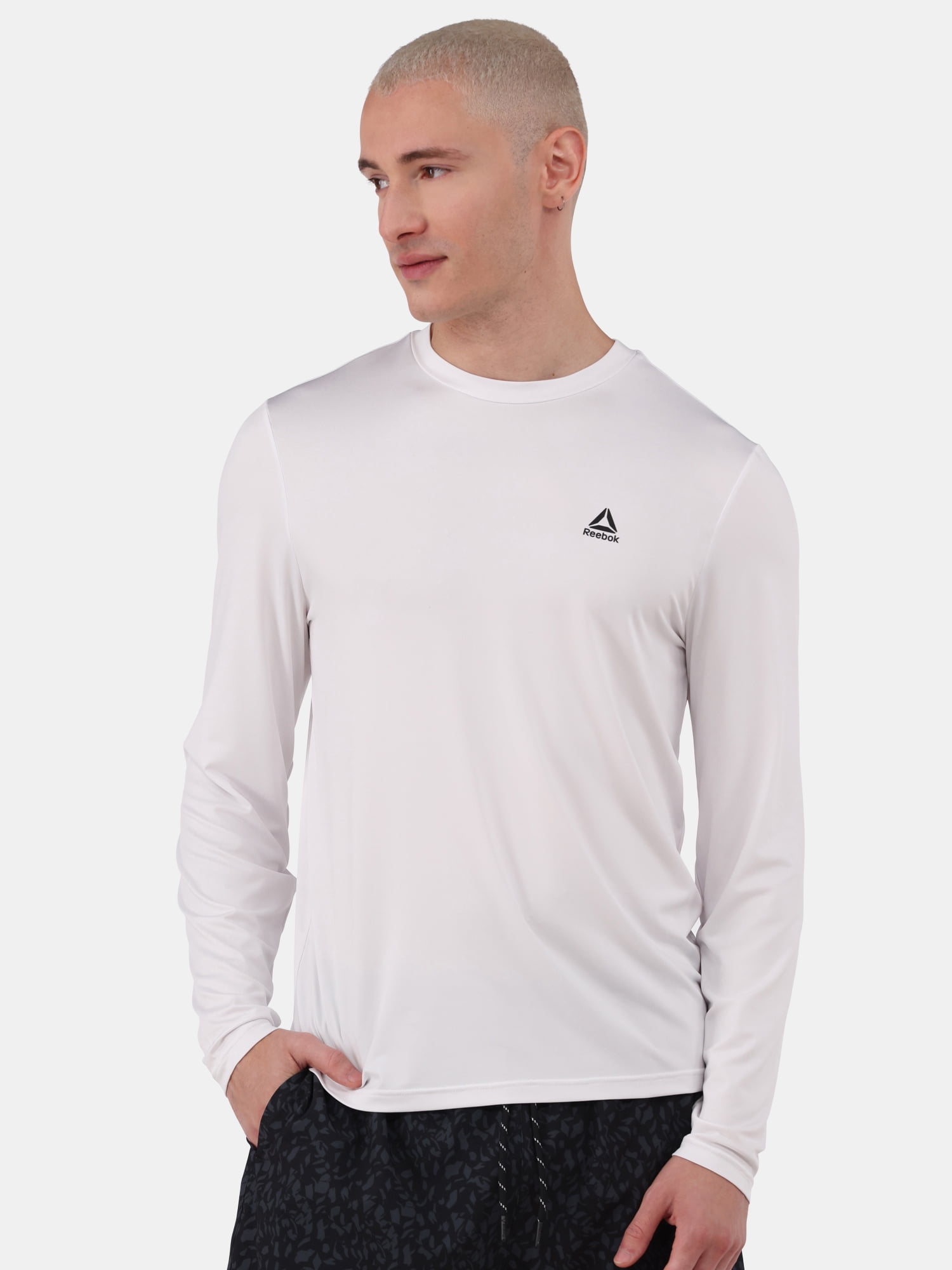 Reebok Men's & Big Men's Long Sleeve Sun Shirt with UPF 50+, Sizes S-3XL