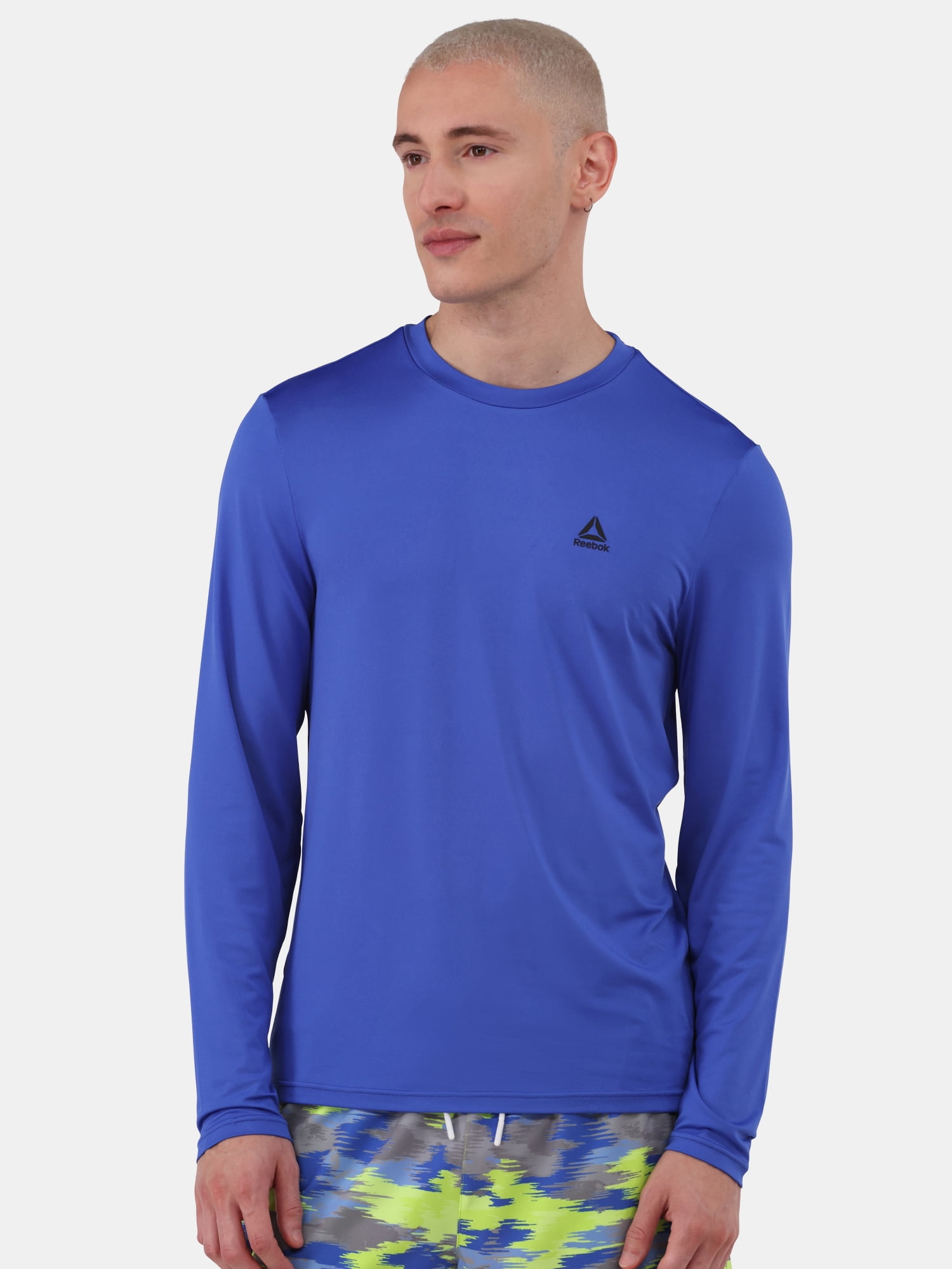 Reebok Men's & Big Men's Long Sleeve Sun Shirt with UPF 50+, Sizes S-3XL