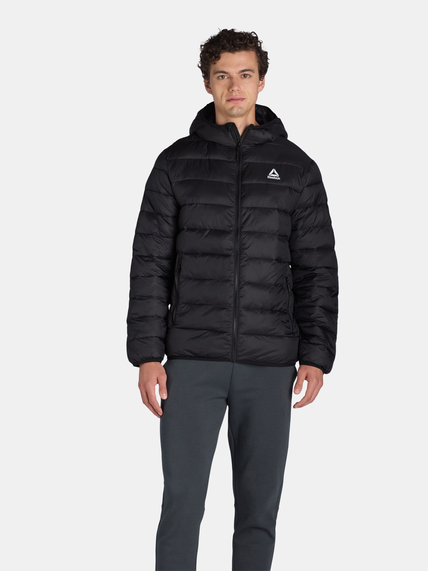 Winter Coat Reebok Men's Midweight Quilted Puffer Jacket