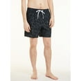 thumbnail image 1 of Reebok Men’s & Big Men's Printed Swim Trunks with Compression Liner, UPF 50+, 7” Inseam, Sizes S-2XL, 1 of 5