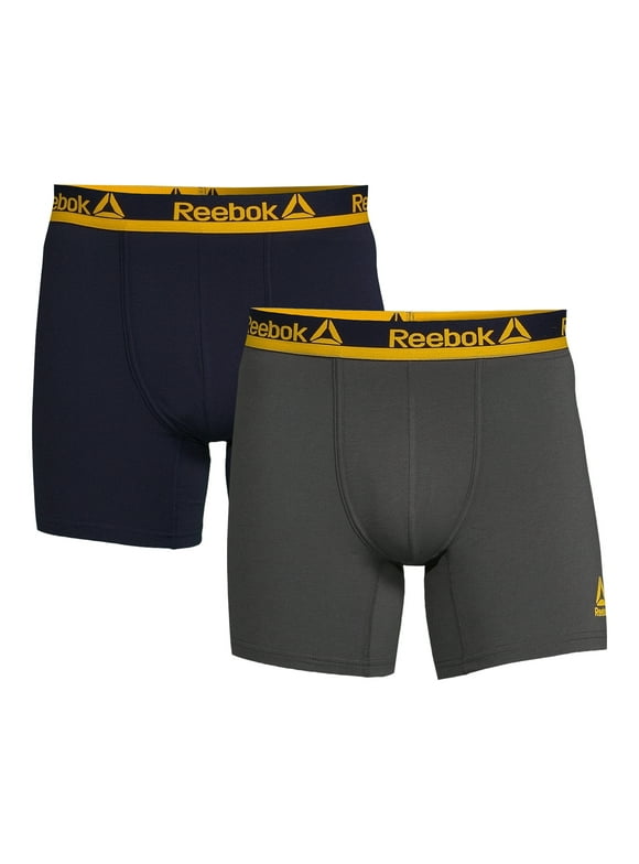 Reebok Men's Boxer Briefs, 2-Pack, Sizes S-XL