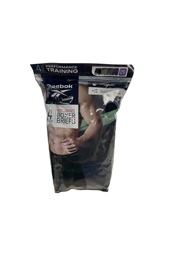 Men's Breathable Polyester Boxer Briefs, Multicolor (4 Pack)