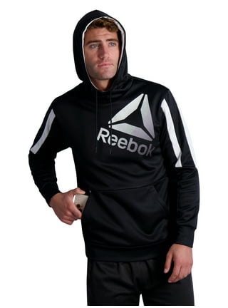 Boston Bruins Men's Black Logo Stitch Sweatshirt Hood By Reebok