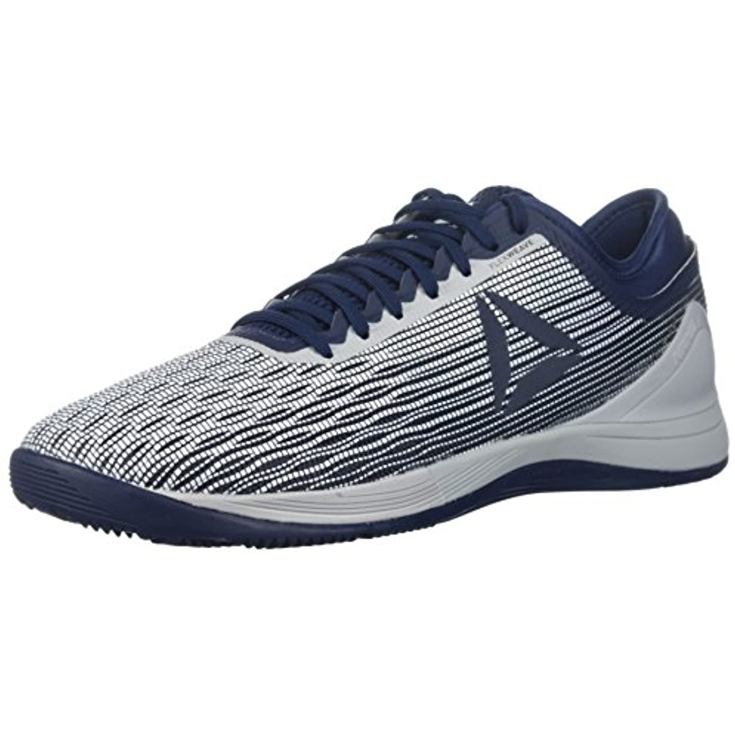 Reebok Men s CROSSFIT Nano 8.0 Flexweave Cross Trainer White Coll. Navy Stark Grey 7 M US