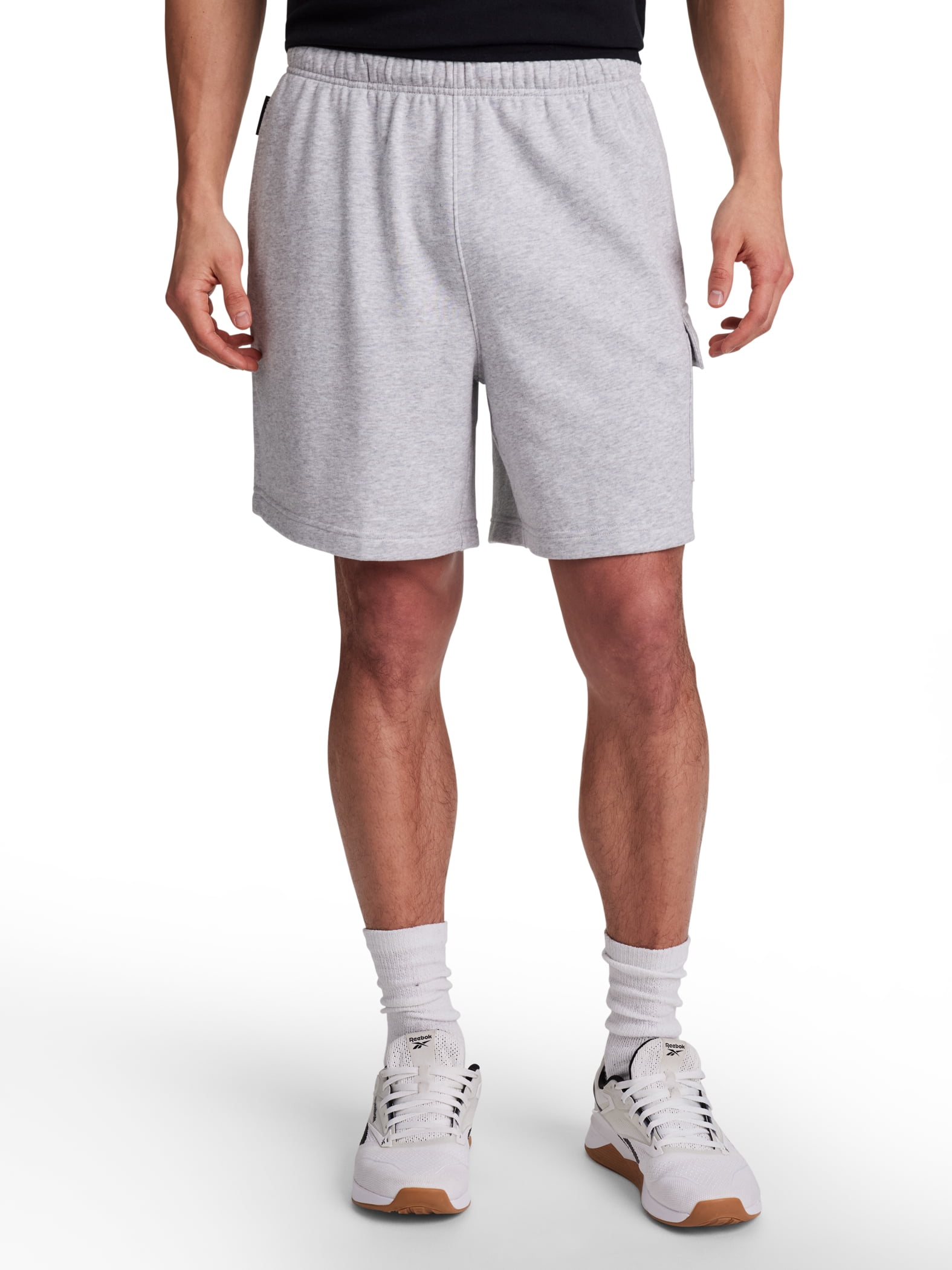 Reebok Men's and Big Men's League Knit Cargo Short, 7" inseam, Sizes XS-5XL