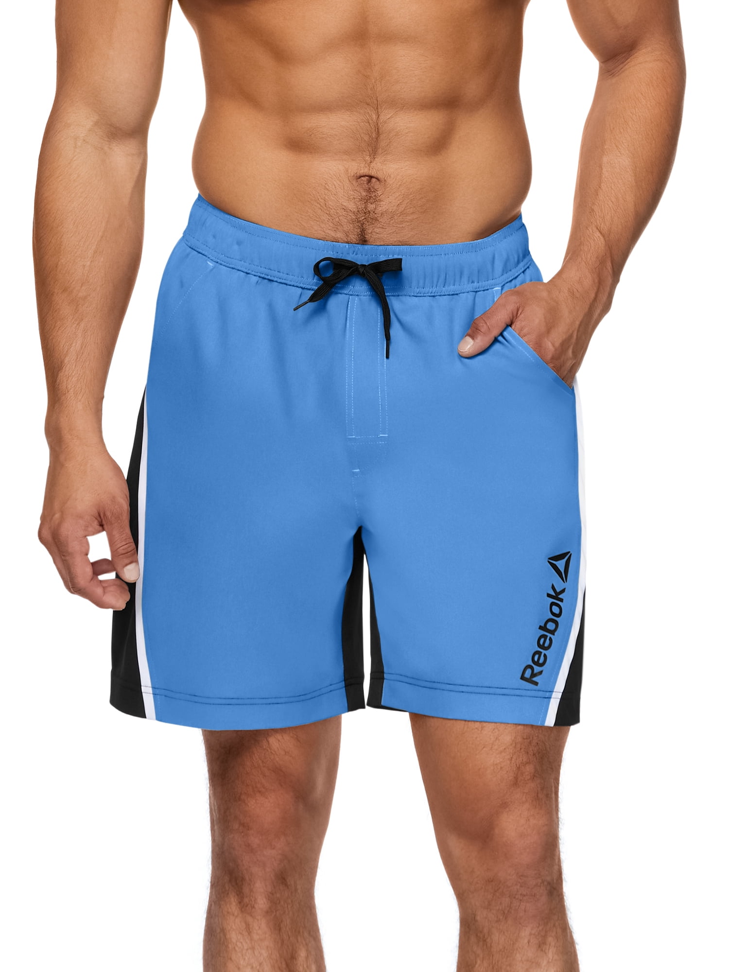 Reebok Men's Colorblock Boardshorts with UPF 50+, 7” Inseam, Sizes S-XXL