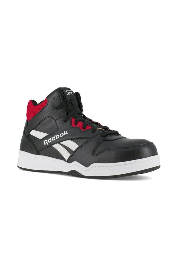 Reebok Men's Comp Toe High Top Work Shoes Black/Red 12.5 4E (2xExtraWide)
