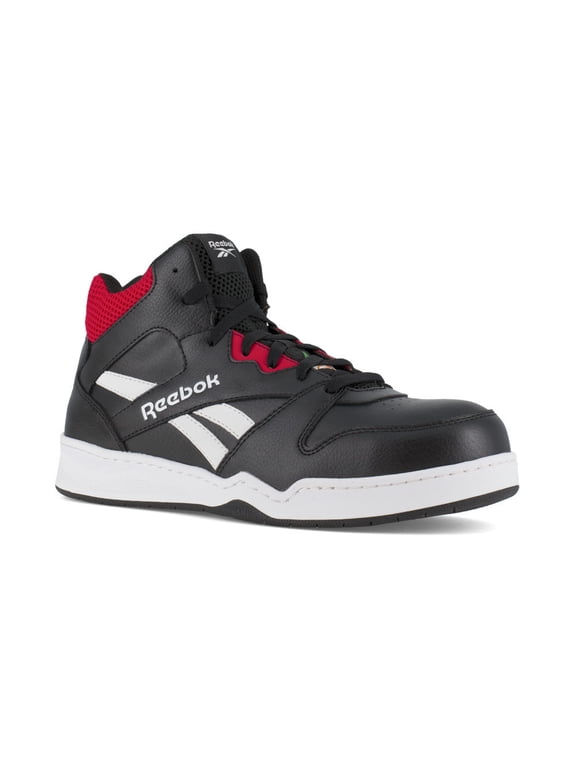 Reebok Men's Comp Toe High Top Work Shoes Black/Red 12.5 4E (2xExtraWide)
