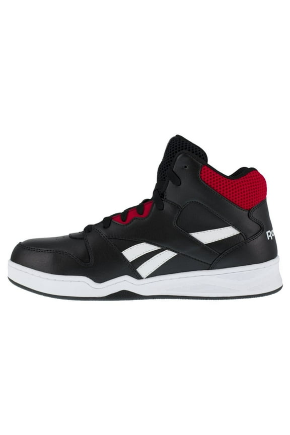 Men's Comp Toe High Top Work Shoes Black/Red 8.5 4E  (2xExtraWide)