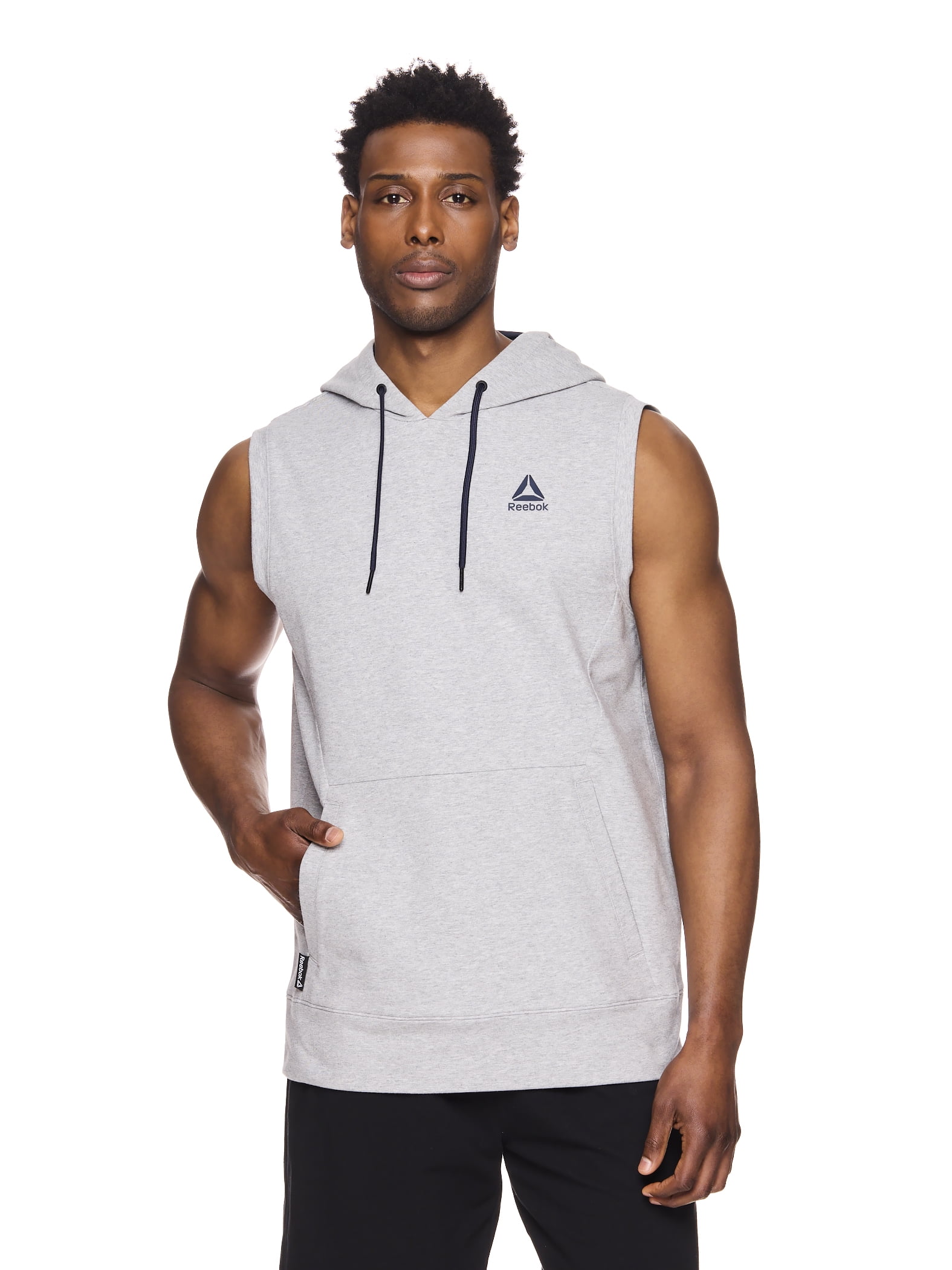 Reebok Men's Conqueror Lightweight Sleeveless Hoodie 70% Cotton, 25%  Polyester, Sweatshirt (Men's) - Walmart.com