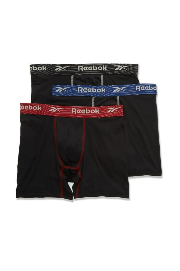 Men's Cooling Performance Boxer Briefs, Black (3 Per Pack)