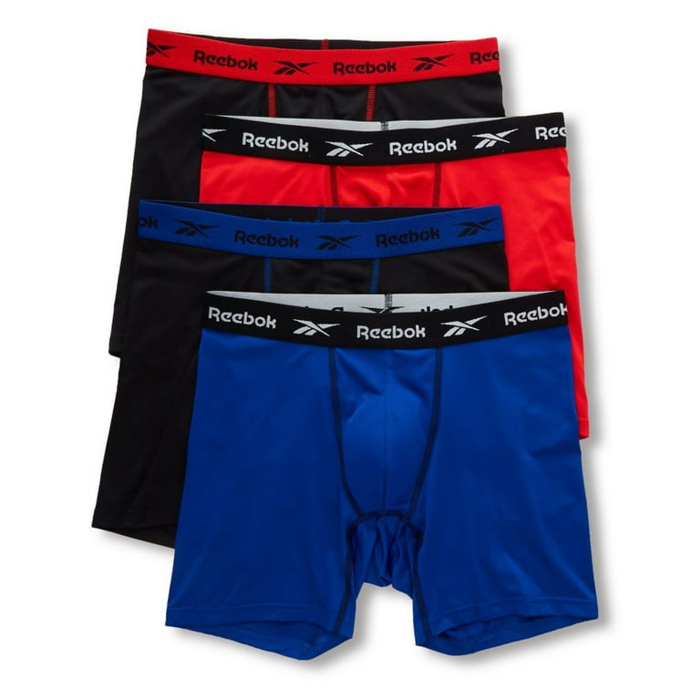 Reebok Men s Cotton Boxer Briefs 4 Pack