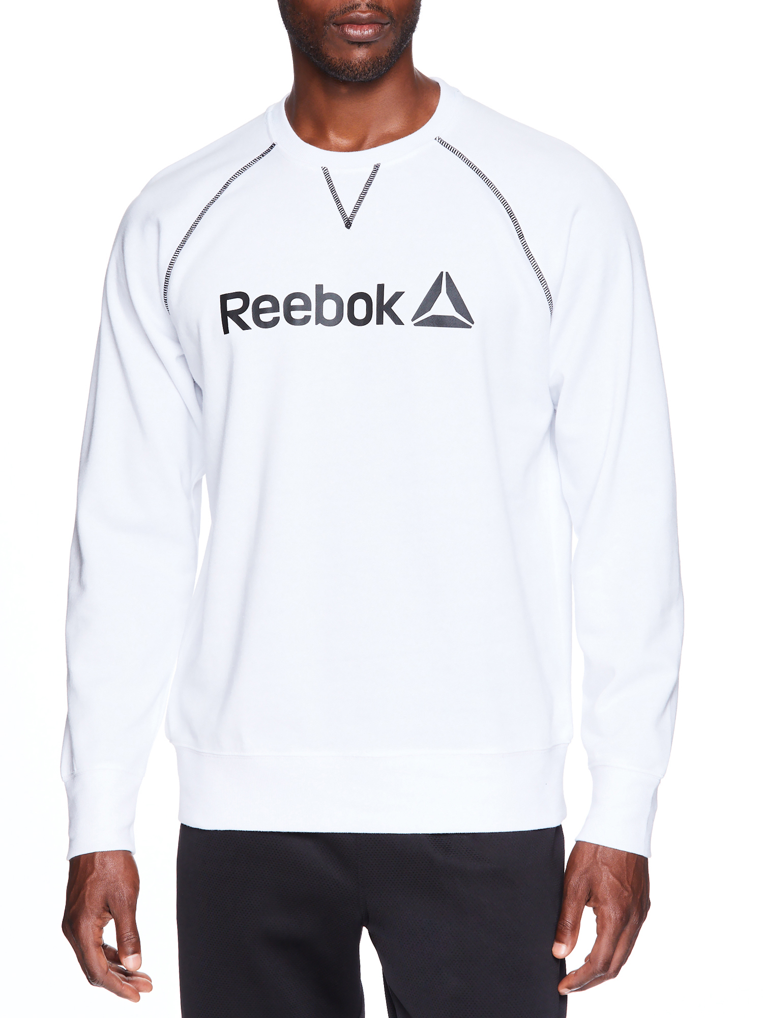 Reebok Men s Crewneck Sweatshirt With Long Sleeves Sizes XS 3XL 