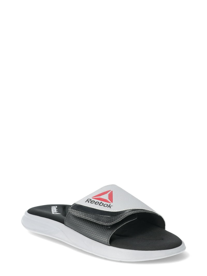 Reebok Black and Gray Slide Sandals Reebok men main image 2