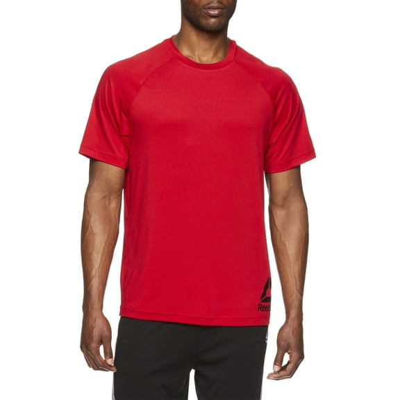 Reebok Men's Duration Quick Dry Short Sleeve Athletic T-Shirt, Up to Size 5XL